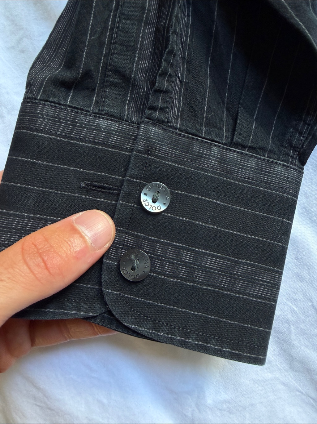 Dolce & Gabbana Black Striped Men’s Dress Shirt — image 8 of 8
